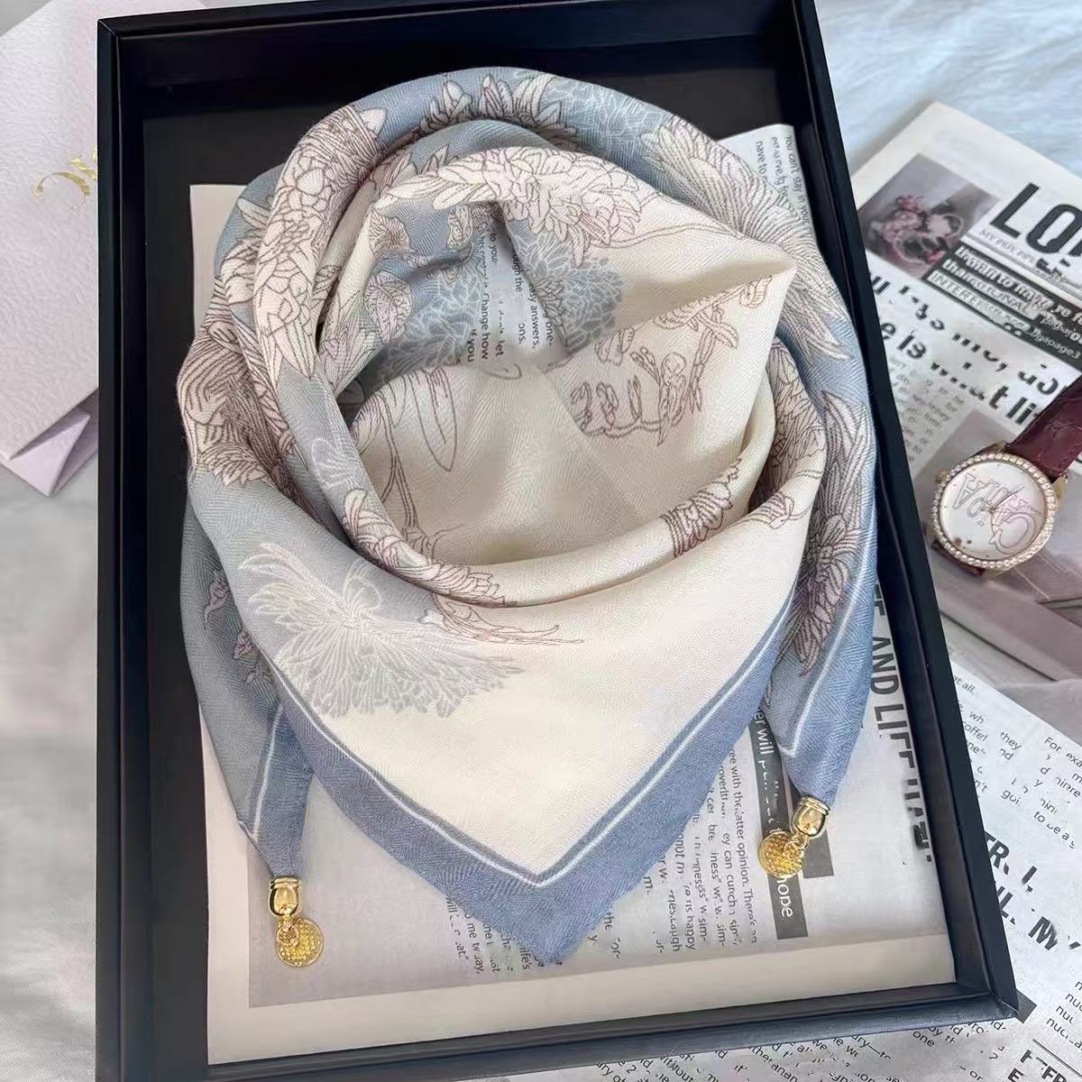 부드러운 푸른 꽃