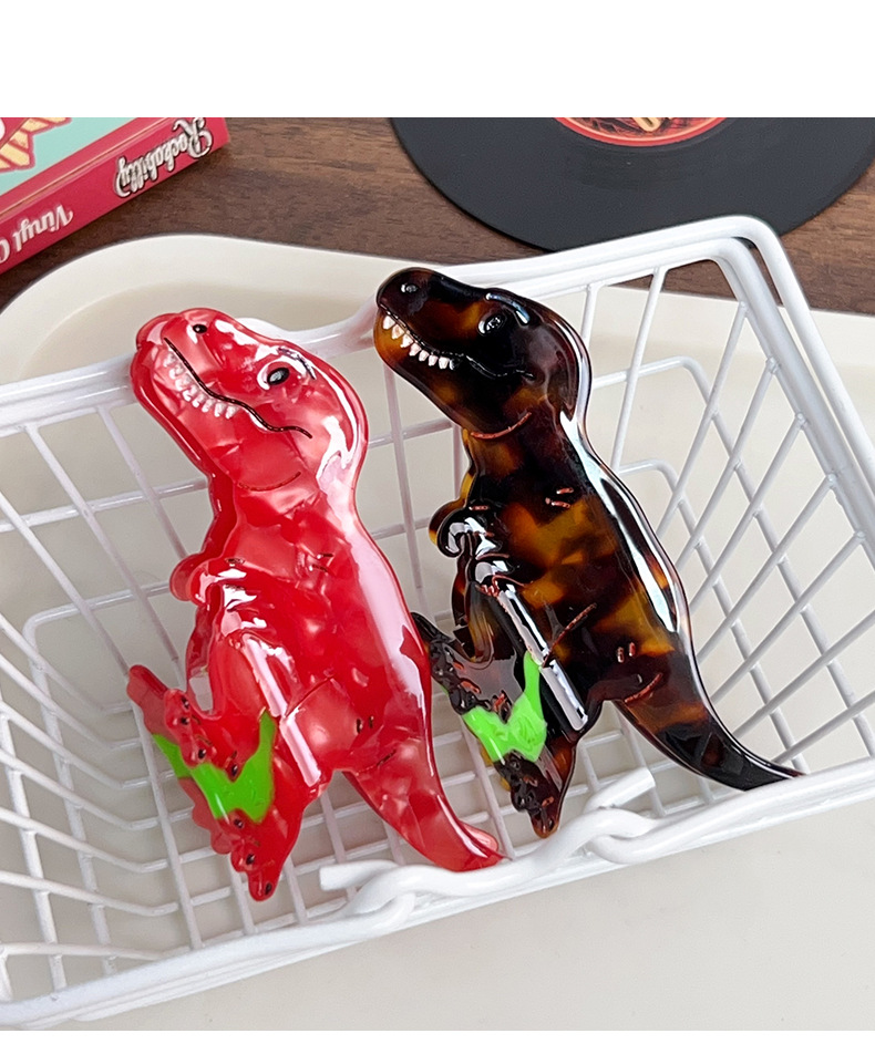 Daily Occasion Acetic Acid Material Cute Women's Animal Cartoon Dinosaur Acetic Acid Hair Claws