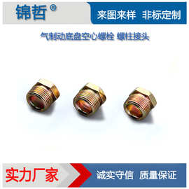定做 气制动底盘空心螺栓  外六角中孔螺栓 灯具穿线通孔螺钉加工
