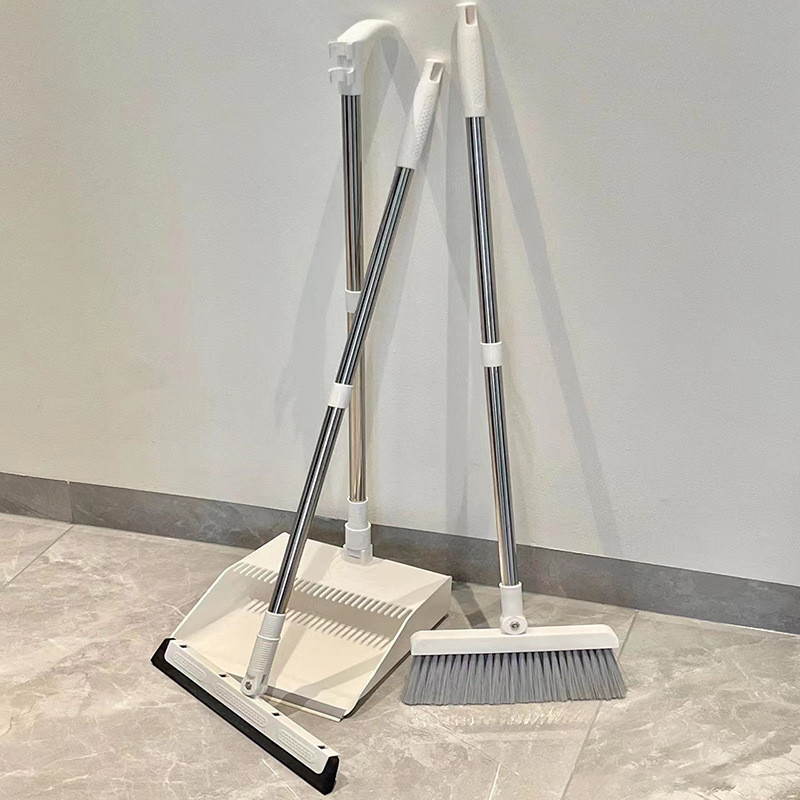 Espesar y aumentar el material nuevo, escoba, recogedor, juego, limpiaparabrisas de baño, escoba de barrido de pelo suave mágica