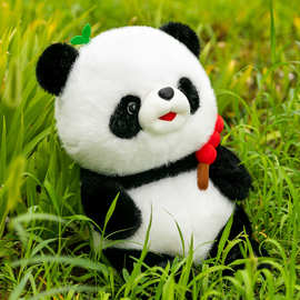 中国熊猫公仔毛绒玩具大脸娃娃熊猫糖墩儿玩偶抱枕摆件男女礼物