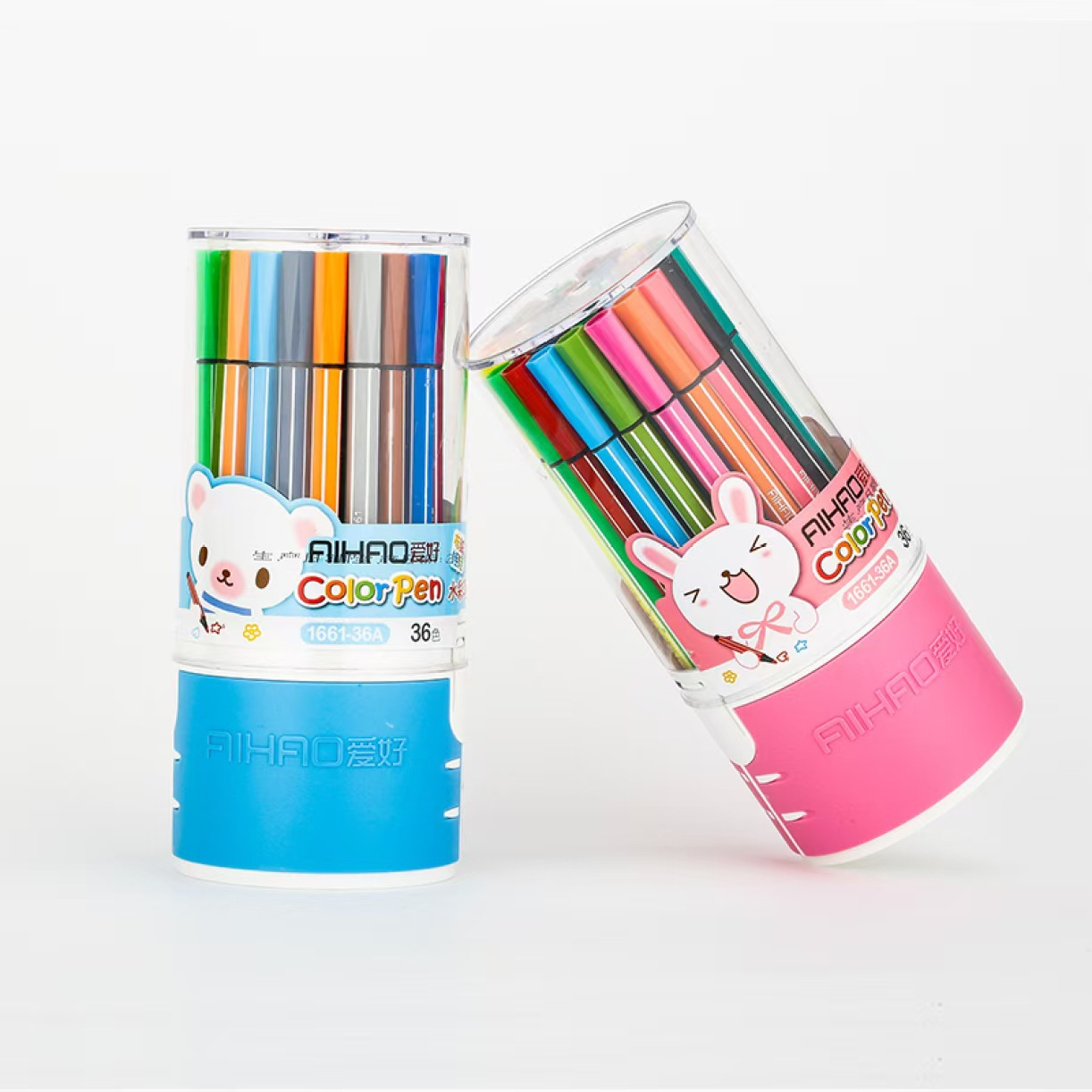 Hobby1661 lavable acuarela para bebés pintar pinturas hexagonales de cabeza única lápiz de color para principiantes