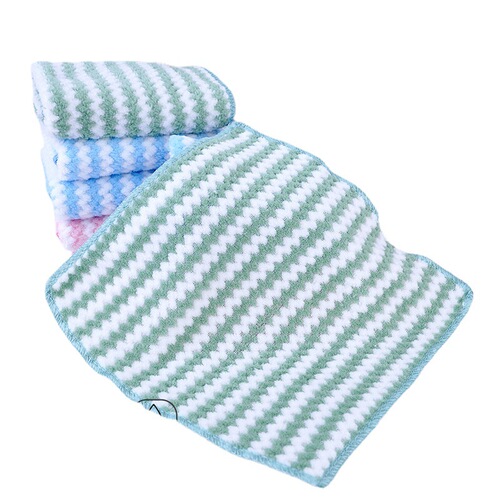 Coral velvet square towel, thickened kitchen rag, oil-free, lazy rag, scouring cloth, roger cleaning cloth, wholesale
