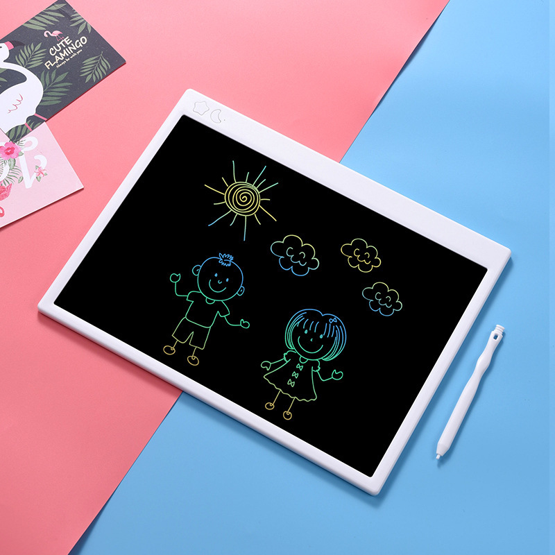Placa de escritura LCD recargable LCD de 16 pulgadas de escritura de tablero de dibujo de la pizarra pequeña pizarra de los niños de la educación temprana