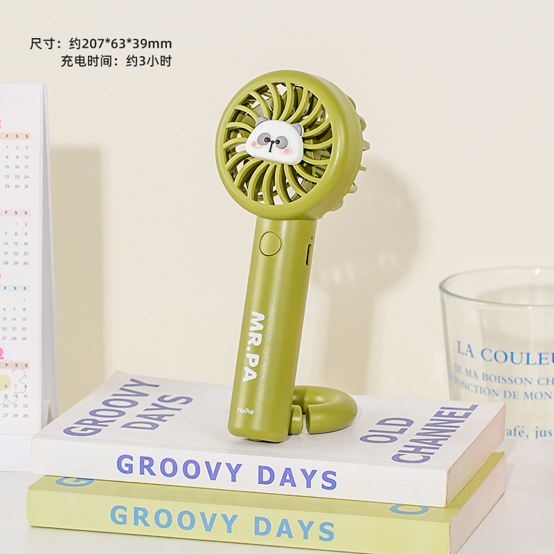 Crayon Shin-chan círculo usb pequeño ventilador estudiante de primaria mini escritorio de oficina portátil carga eléctrica silencio