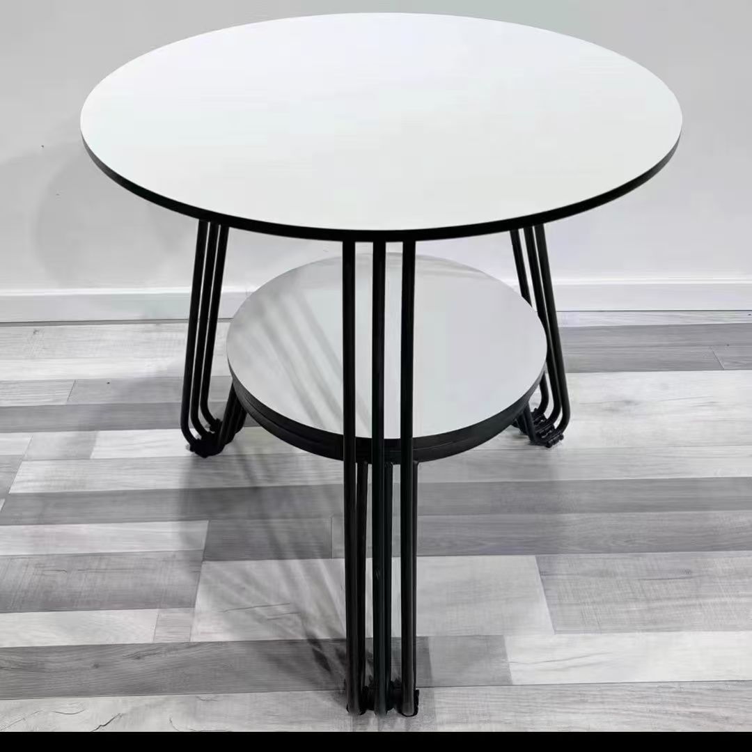 화이트 60cm 테이블 [밀도판]