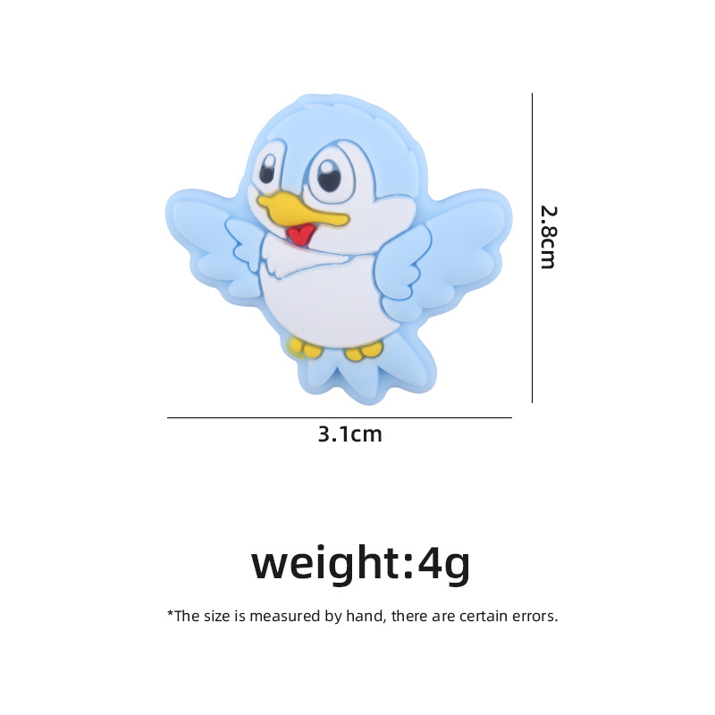 Bebé suministros de dibujos animados animal silicona pájaro mordedor creativo DIY bebé molar pezón anti-caída cadena Accesorios