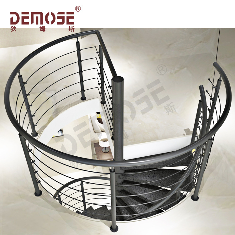 狄姆斯供应 办公楼装修 工业风 不锈钢旋转楼梯阁楼楼梯旋转式