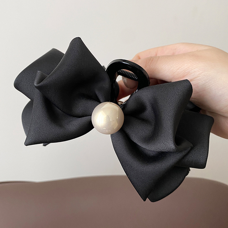 5,12 Zoll Retro-Haifischclip mit großer Schleife für Damen – Vintage-Haarspange mit voluminösem Design, hochwertiges Haar-Accessoire – Detail 11