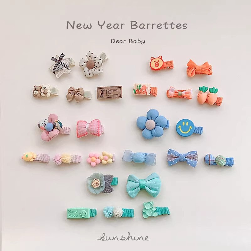 Bebé coreano no daña cabello lindo super lindo broche de sudor para niños tarjeta de cabello de seguridad para niñas bebés todo incluido broche de tela