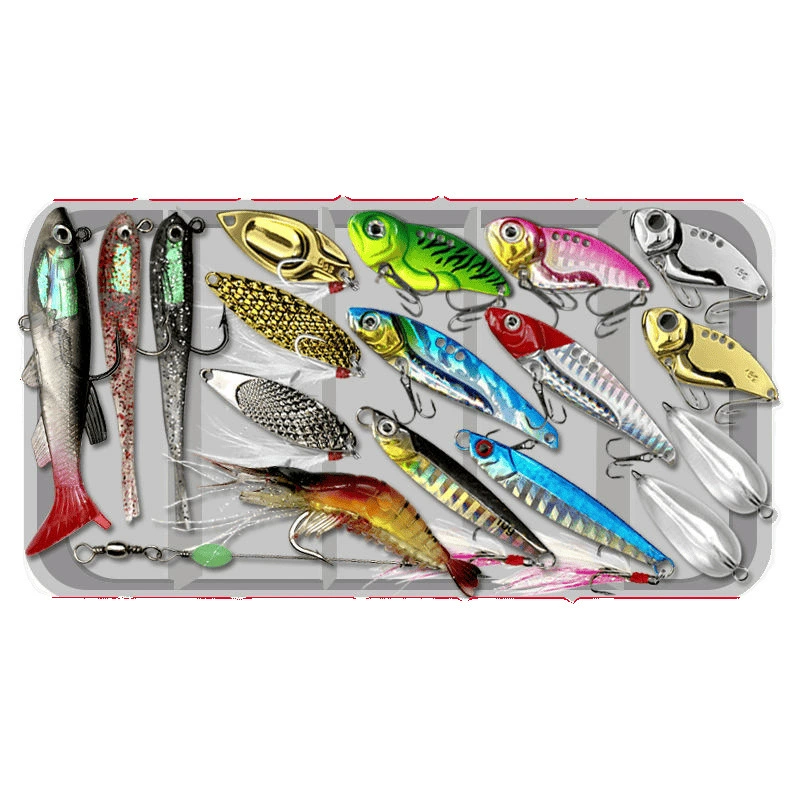 [vib glitter lure sinking fake bait set usable in waters guppy sunfish sea water and freshwater universal bait factory]
