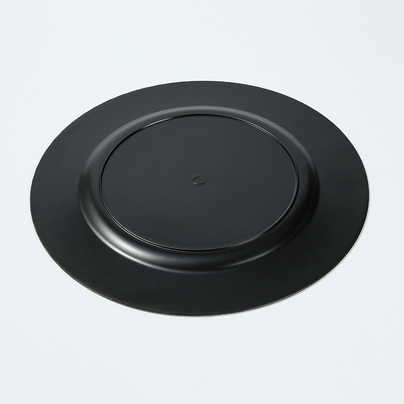 Placas de plástico de decoración de platos de frutas de estilo retro ligero de lujo madera pp material cojín de tazas de mesa de comedor