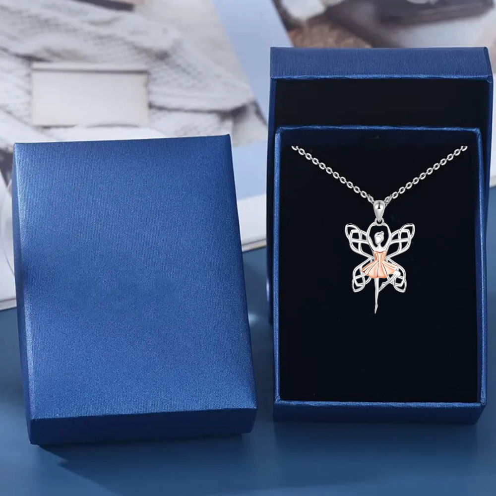 Ballet fee hanger ketting voor dames elegant minimalistisch sieraad_voghion.com