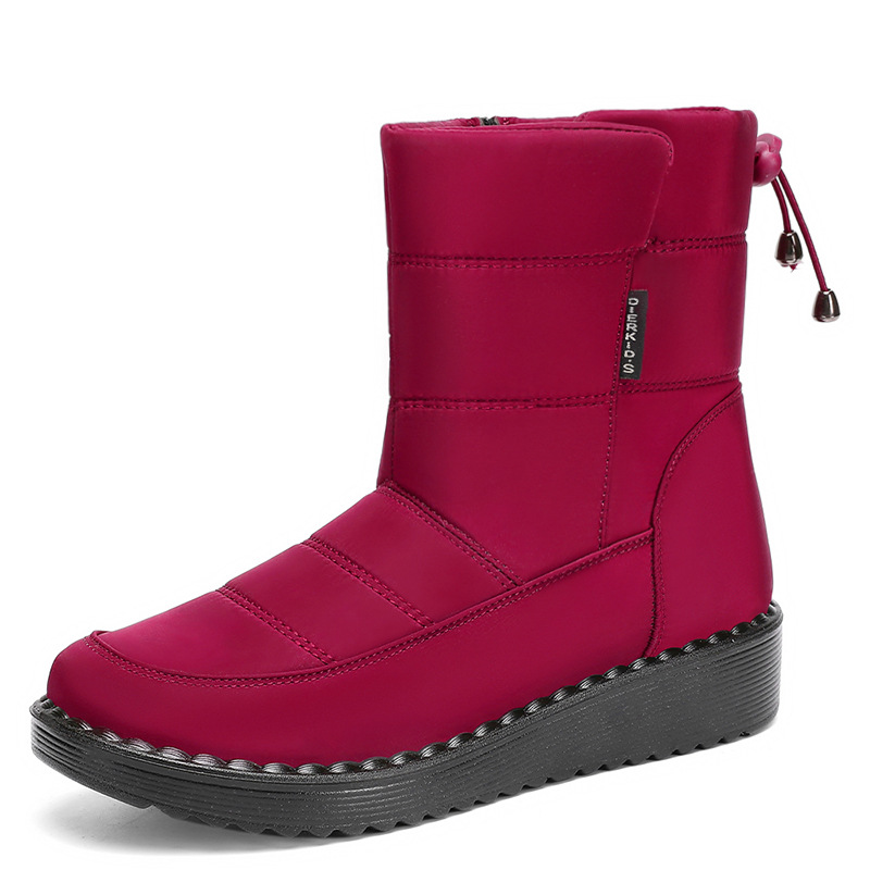 Zapatos de algodón para mujer invierno nuevo estilo botas de mujer largas transfronterizas al por mayor más terciopelo grueso zapatos de algodón para ancianos botas de nieve cálidas al aire libre