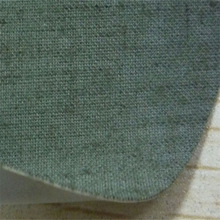 0.5mm手感软阻燃军绿色单面涤棉布涂层军绿色氯丁橡胶衣服辅料