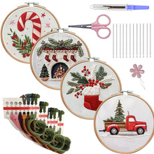 �羳��Ʒ�̽�Christmas Embroidery KIT�}�Q�׼��̽��ֹ�DIY����