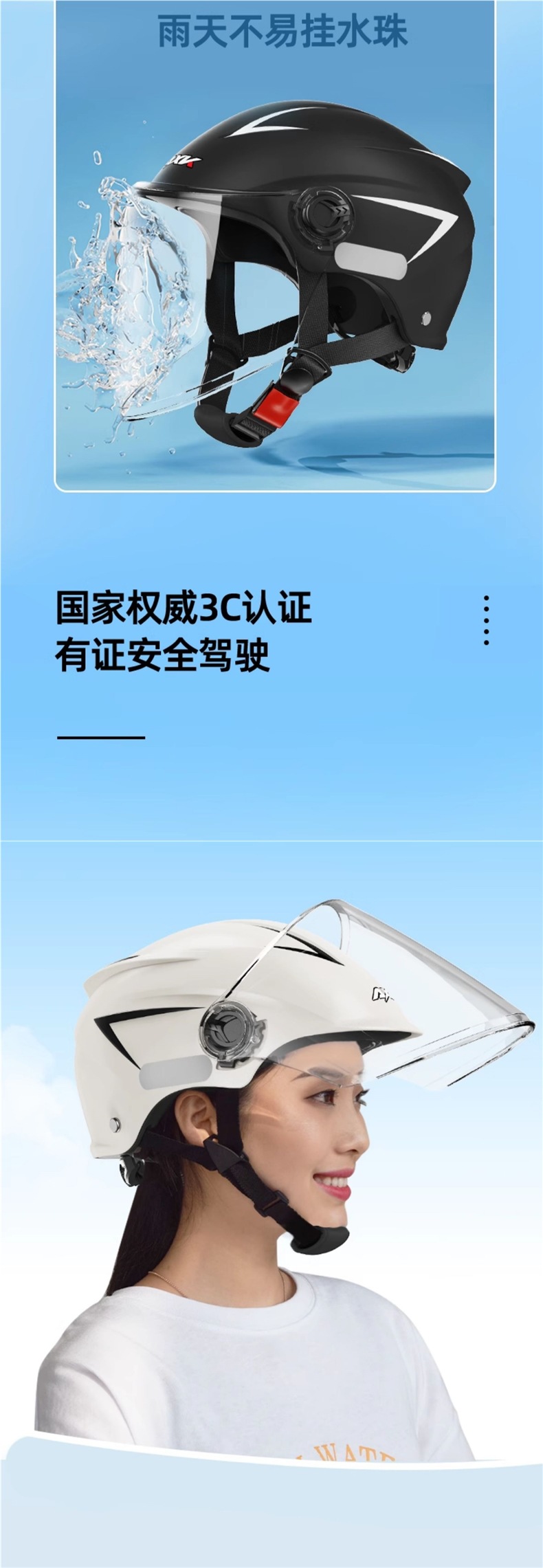 Electric Vehicle Helmet Men Women Summer Sunscreen Half Helmet