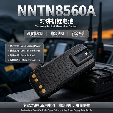 NNTN8560A智能对讲机2400mAh锂电池IP68防水适配APX4000电池配件