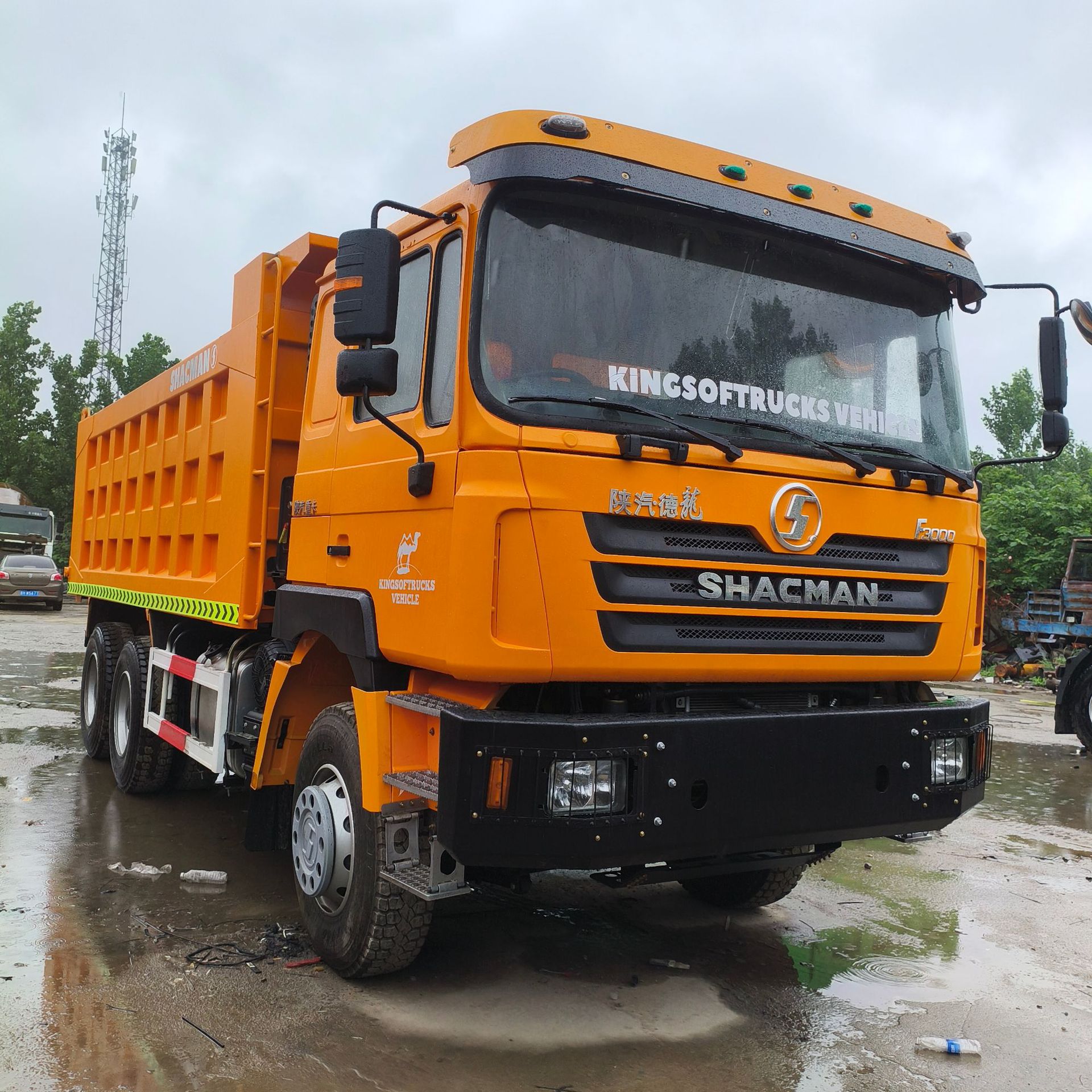 Used Dump Truck for Export, Shaanxi Automobile Delong F3000 6X4 Rear Eight-Wheel Dump Truck with Weichai Engine