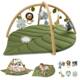 Cross-border Baby Leaf Game Mat Climbing Mat Fitness Rack with Pillow Climbing Mat Cloth Book Hanging Toy Game Mat