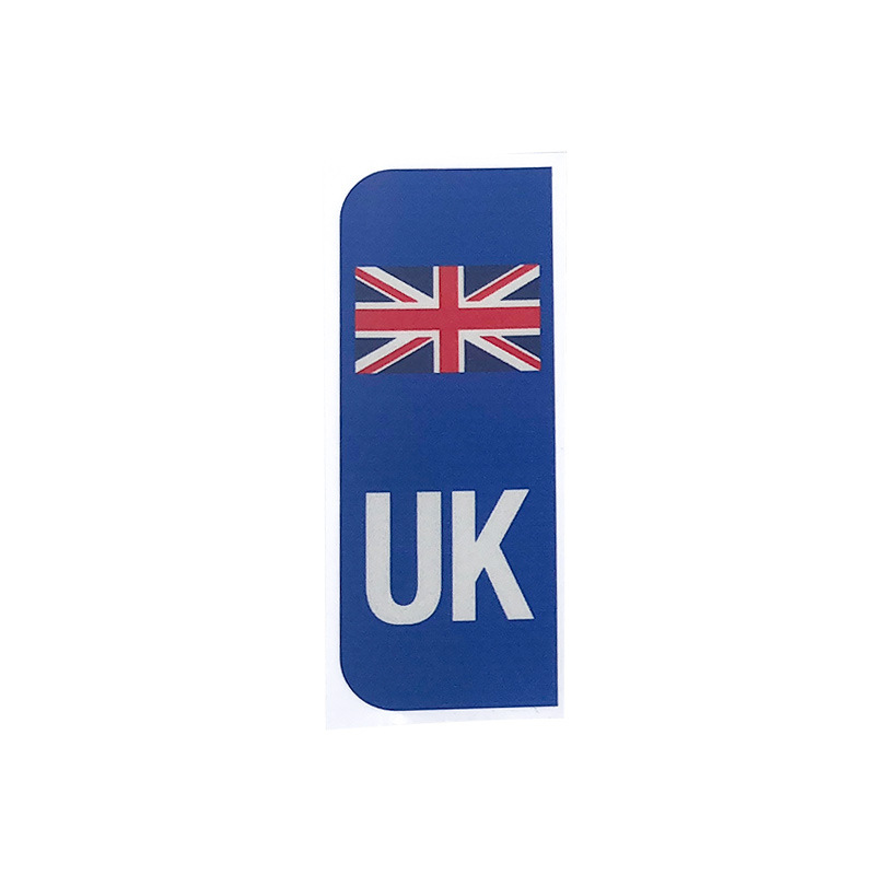 Pegatinas de matrícula del Reino Unido autoadhesivas Etiqueta de coche directa de fábrica pegatinas de coche creativas personalizadas británicas