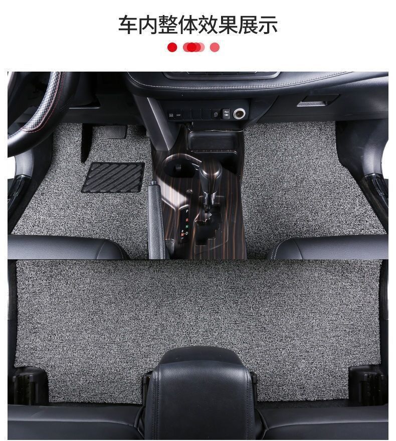 Suitable for Car Wire Ring Floor Mats 1.2 Thick Bottom Mats 1.9 Thick Wire Ring Car Floor Mats Universal Single Piece Main Driver Pvc