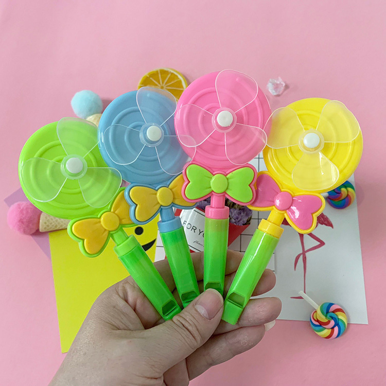 Piruleta silbato molino de viento color caramelo de los niños pequeño regalo actividad regalo práctico WeChat promoción pequeño regalo