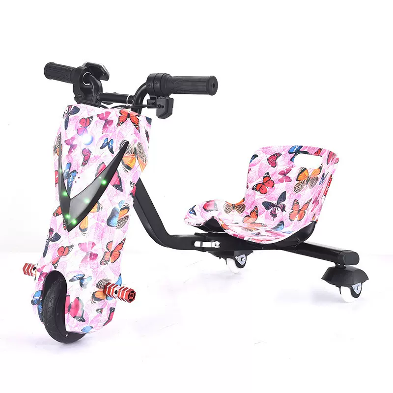 电动三轮漂移卡丁车5-12岁网红可伸缩儿童漂移车广场甩尾卡丁车