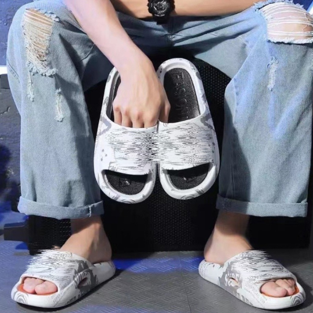 Men's Trendy Ins-Style Durable Slippers with a Soft Feel, 2026 New Model, Outdoor Sandals, Summer Home Non-Slip