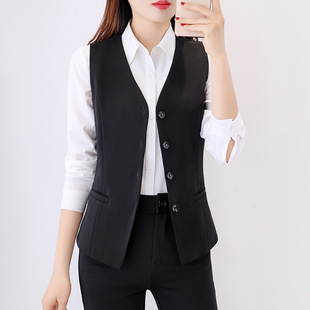 910 Vest for Petite Figures That Makes You Look Taller and Slimmer, Plus-Size Women's Outerwear, Professional Vest
