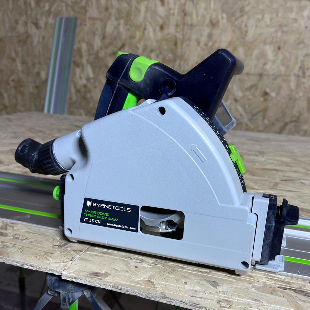 Byrne Tools Techo de placa de yeso para trabajar la madera Sierras de riel Festo Ranura en V Sierras de múltiples hojas Sierras de riel plegable Ranura