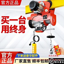 【2.1万人收藏】微型电动葫芦220V家用小型吊机05吨两用新款轨道