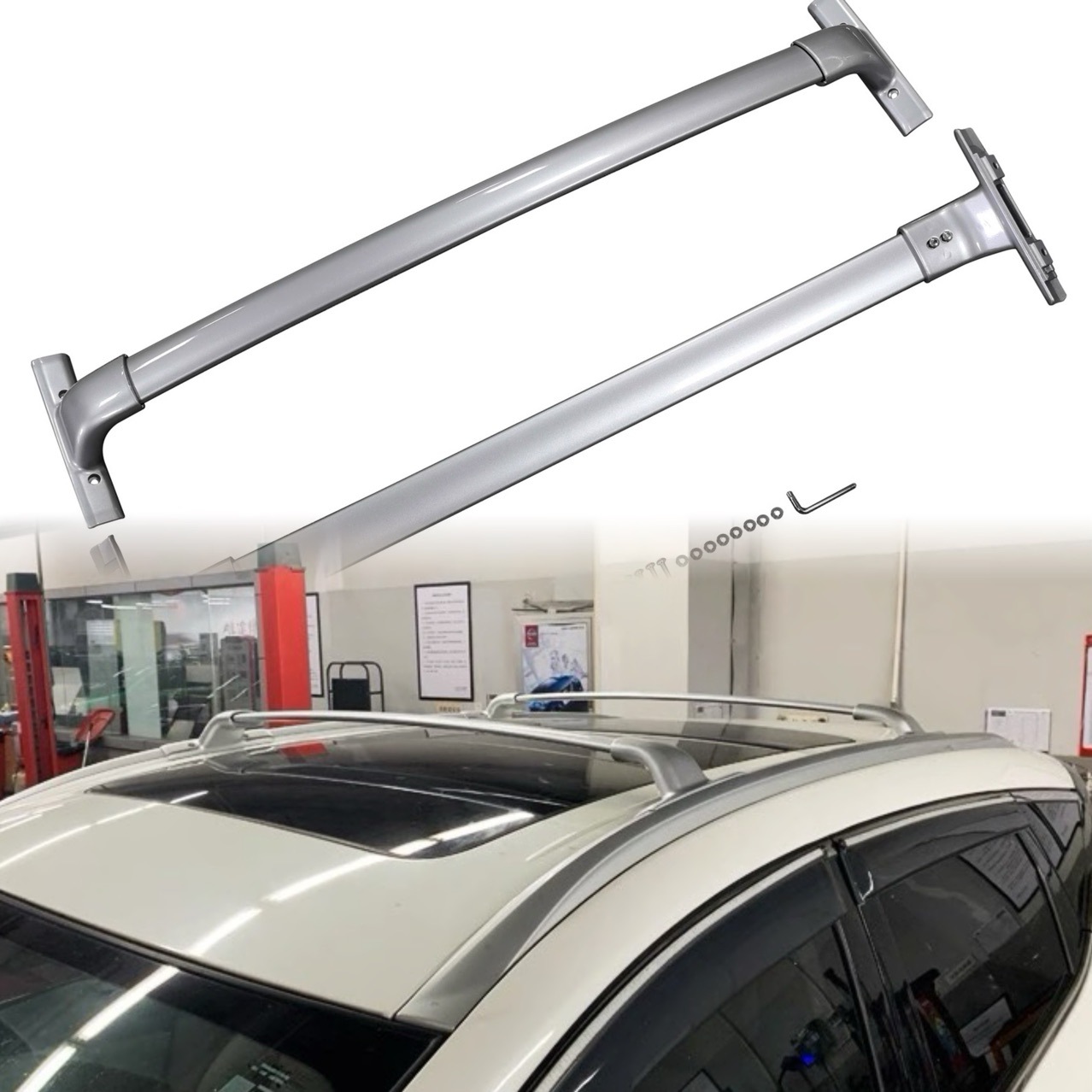 Suitable for 15-18 Models of Nissan Murano, Special Aluminum Alloy Roof Rack Crossbars