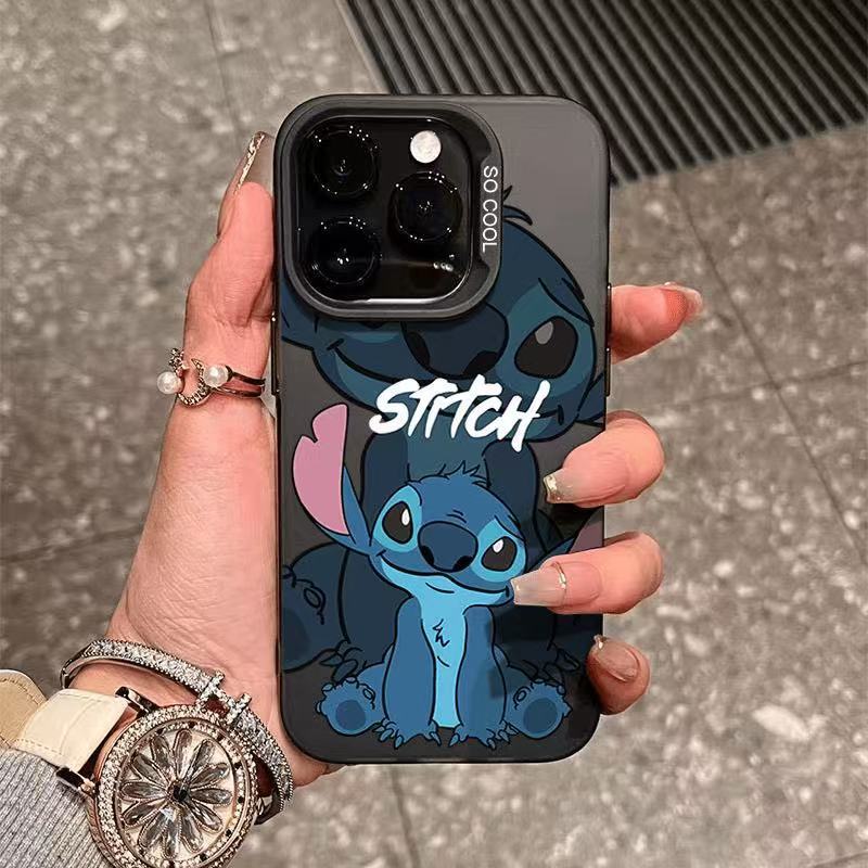 Cute Stitch Suitable for Apple 17 Mobile Phone Case Iphone16Promax15 Frosted 14 Air Shell 13 Soft Shell 12