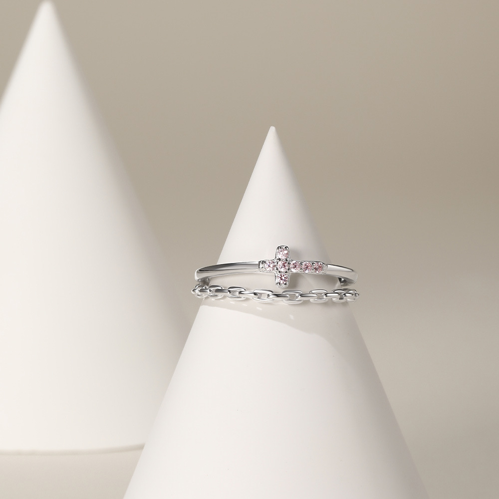 2g Weight Zircon Inlay Material Open Rings Classification Adjustable Ring Size 1 Piece Quantity Daily Occasion 925 Sterling Silver Material Cross, Heart Shape, Butterfly Pattern All Seasons Season Women's Gender Plating, Inlay Design Simple Style, IG Style Style 925 Sterling Silver Zircon Cross Heart Shape Butterfly Open Rings 925 Sterling Silver Rings 37