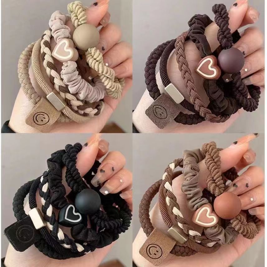 2023新款頭繩高端發圈女簡約扎頭髮橡皮筋高彈力耐用發繩頭飾皮套