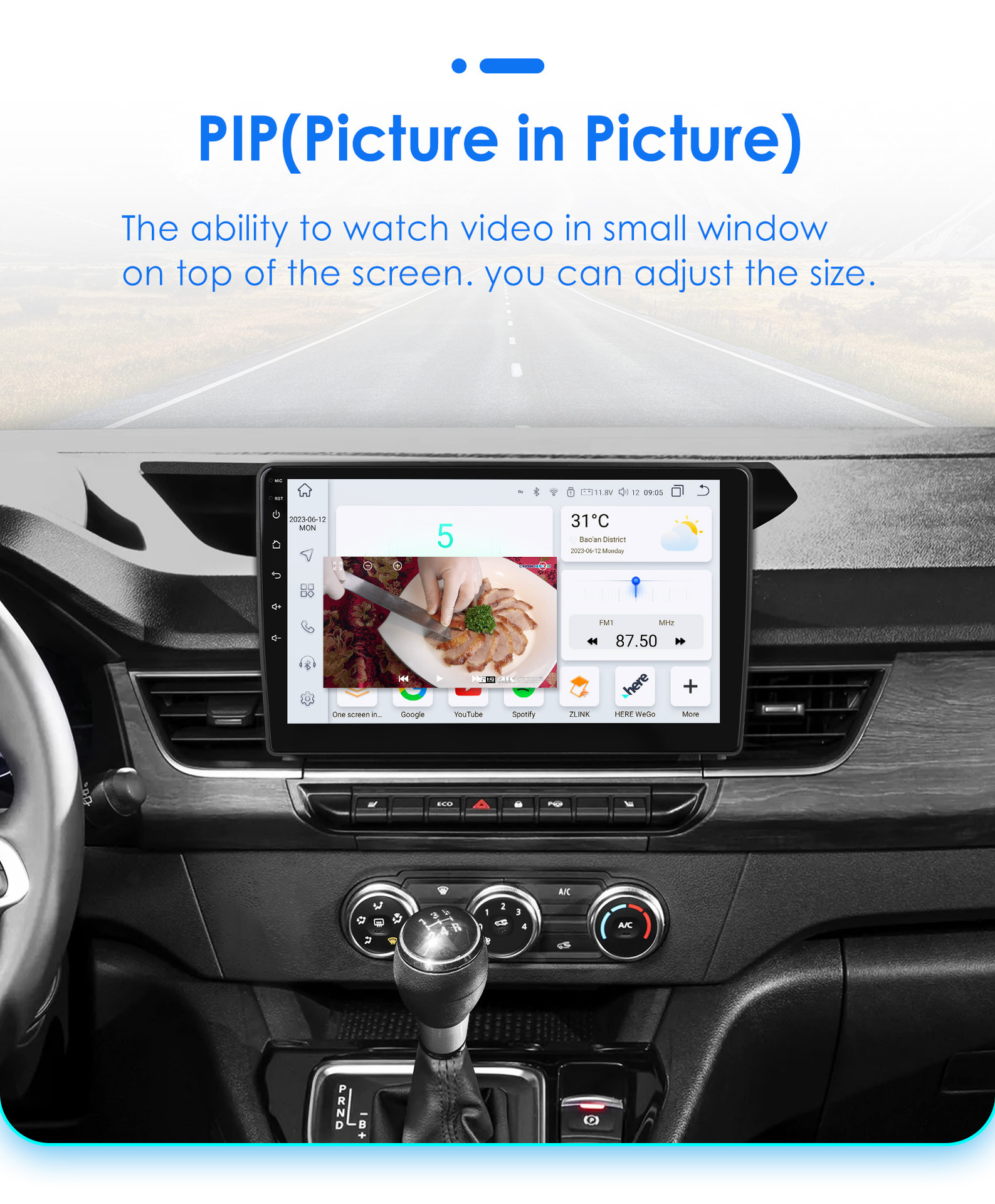 Suitable for 19-25 Renault Kangoo Android large screen navigation GPS reversing image car Bluetooth all-in-one machine
