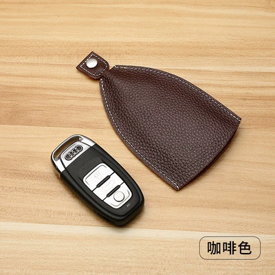 Suitable for genuine leather key Static Rod/Key Bag - coffee