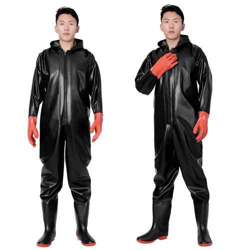 Fishing DoMore factory wholesale waterproof full-body jumpsuit winter fishing and fishing gloves clothing rain boots rain pants