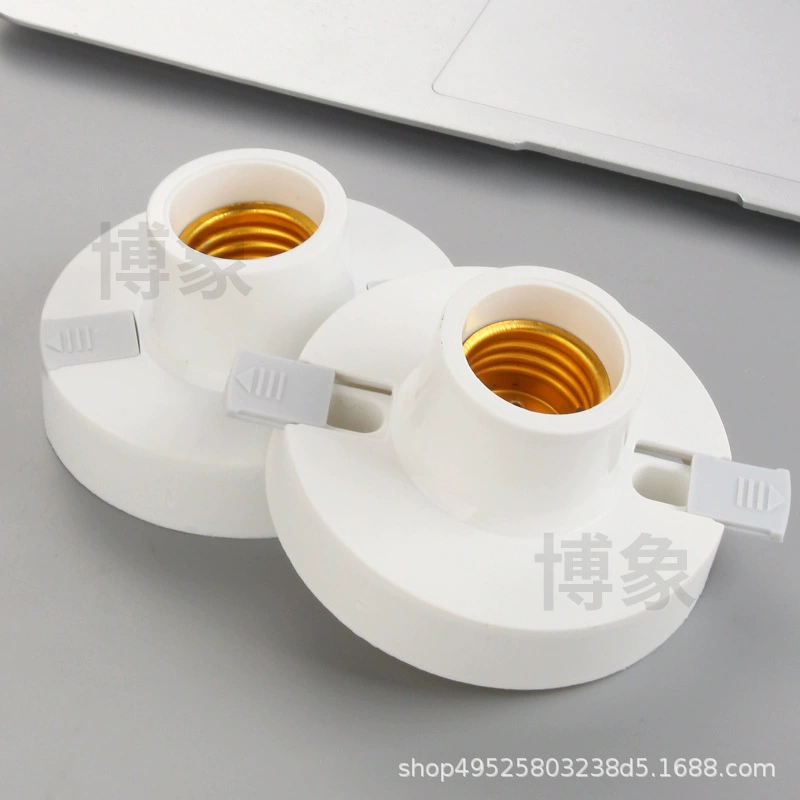 Новая структура Bosiang плоская лампа плоской монтажной E27 противоударная энергосберегающие лампы головка лампы против падения 9cm плоская лампа