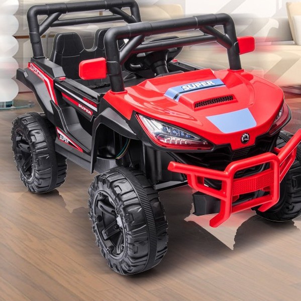 Coche eléctrico para niños coche de control remoto de cuatro ruedas coche de juguete para bebés puede sentarse bebé 2-drive 4-drive swing cochecito