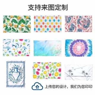 沙滩巾定制超细纤维沙滩巾欧美跨境印花速干浴巾海边游泳沙滩毛巾