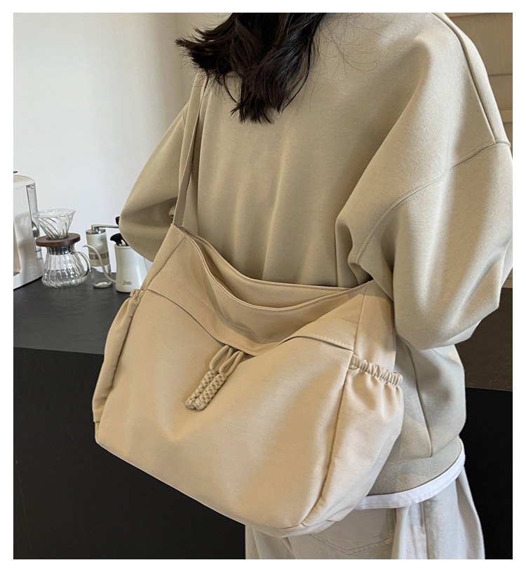 Schoudertas voor dames, grote canvas tote tas voor onderweg_voghion.com