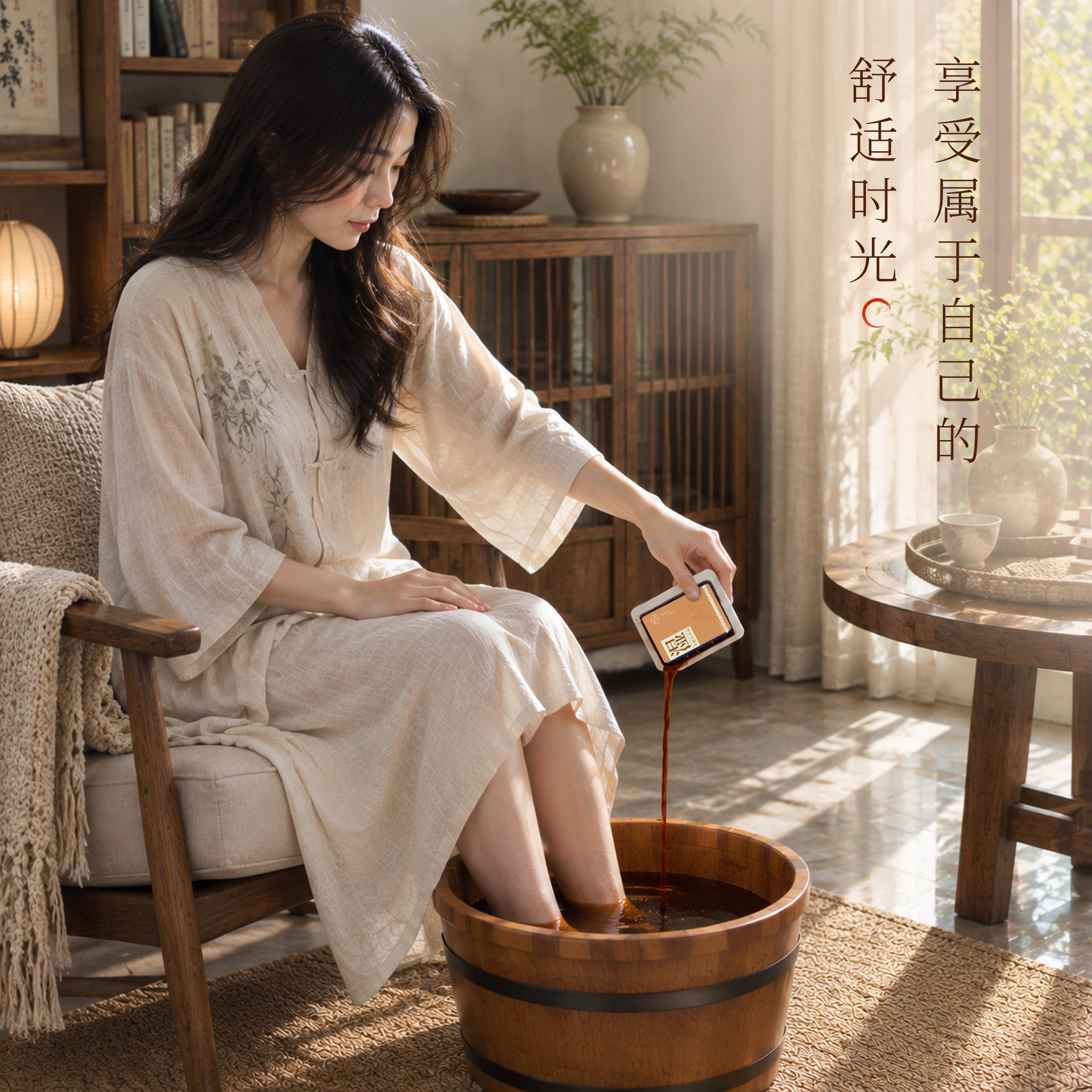 Concentrated Mugwort Foot Soak Liquid No-Boil Herbal Foot Bath Sachets for Winter Warmth quality and texture