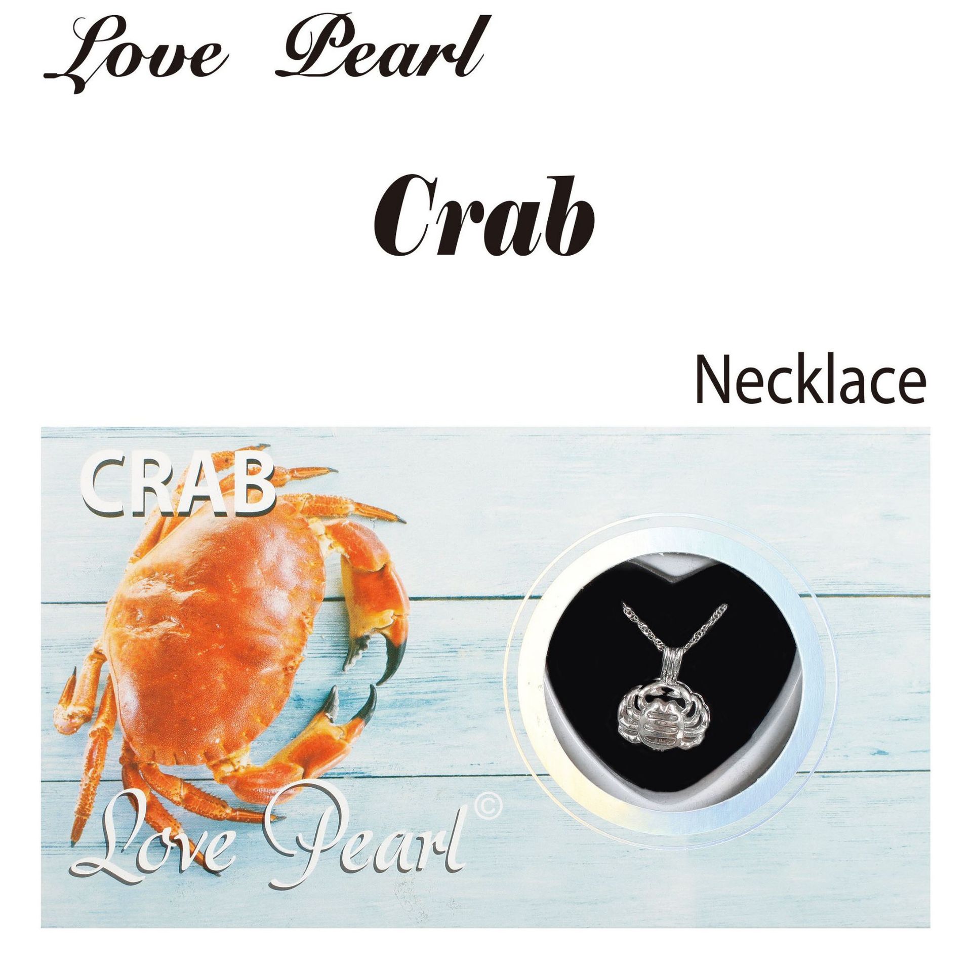 淡水珍珠礼品套装易拉罐包装蚌海洋螃蟹吊坠珍珠项链礼盒套装