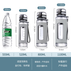 2F學生水杯大容量防摔防燙健身中學生運動水壺塑料便攜杯子男生夏