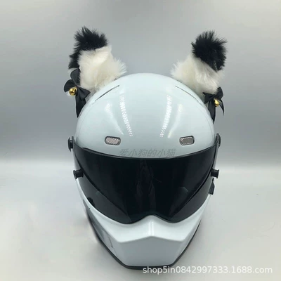 Vehicle Riders, and Ski Helmets — Motosiklet dəbilqələri - deluxe-version-with-white-black-tip-bell-and-tail