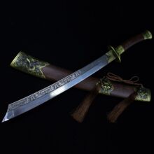 龙泉市刀剑手工锻打康熙战刀龙虎宝刀唐横刀影视冷兵器收藏未开刃