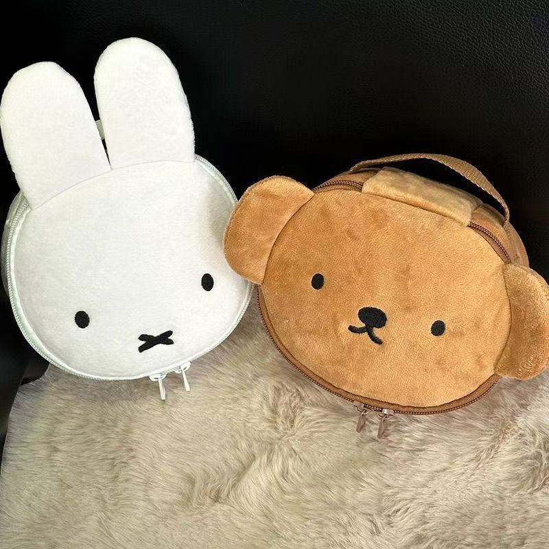 Cute dibujos animados japoneses Lide almacenar cámara de peluche portátil de gran capacidad bolsa de maquillaje joyería cámara de viaje