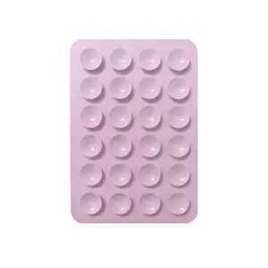 新款24粒硅胶双面吸盘适用于苹果华为小米多功能方形手机背贴支架